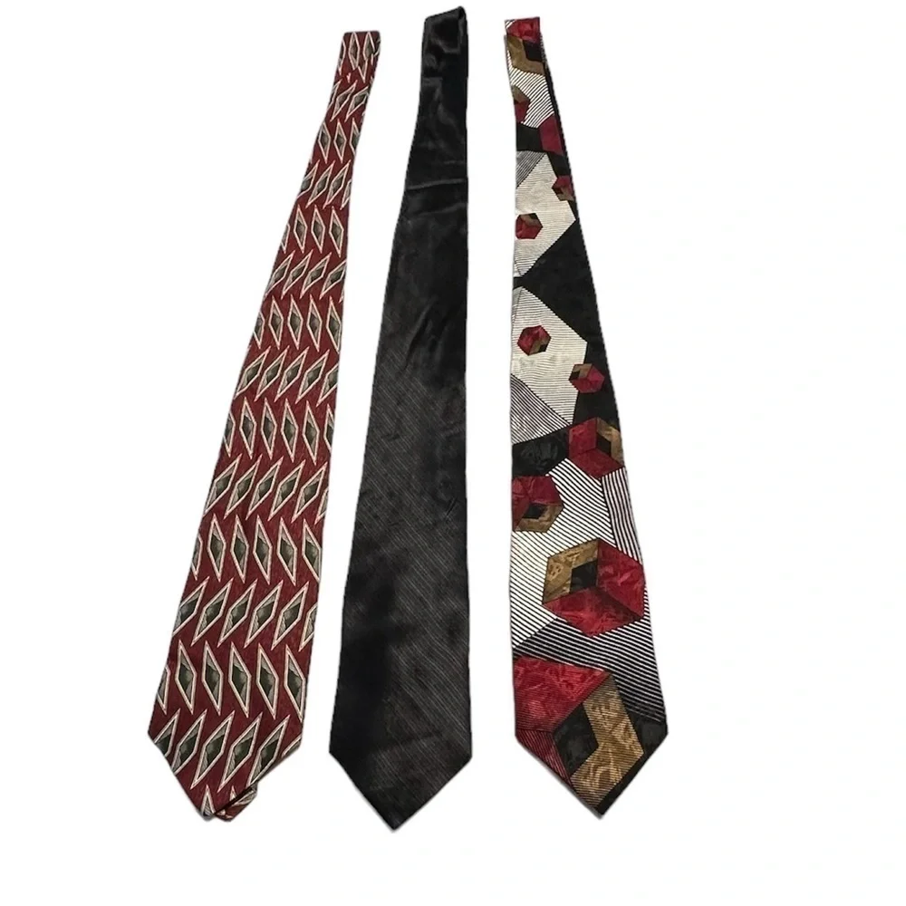 George Machado Tie Bundle Eclectic Grandpa Style Measurements in photos